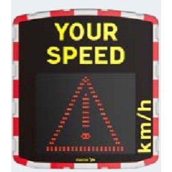 Indicator afisare viteza radar incorporat alimentare hibrida Semn avertizare alte pericole